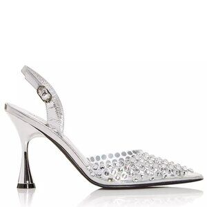 Jeffrey Campbell Shiner Embellished Slingback Pumps Size 5.5